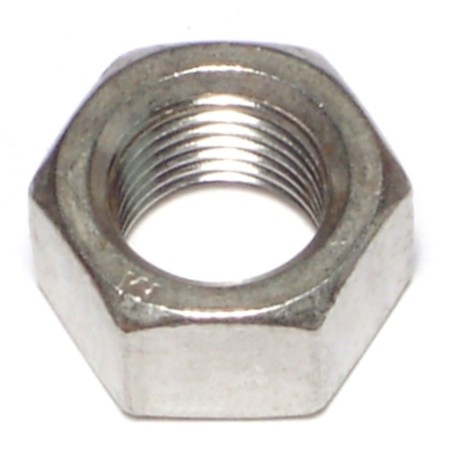 Midwest Fastener Hex Nut, 1/2"-20, 18-8 Stainless Steel, Not Graded, 10 PK 68061